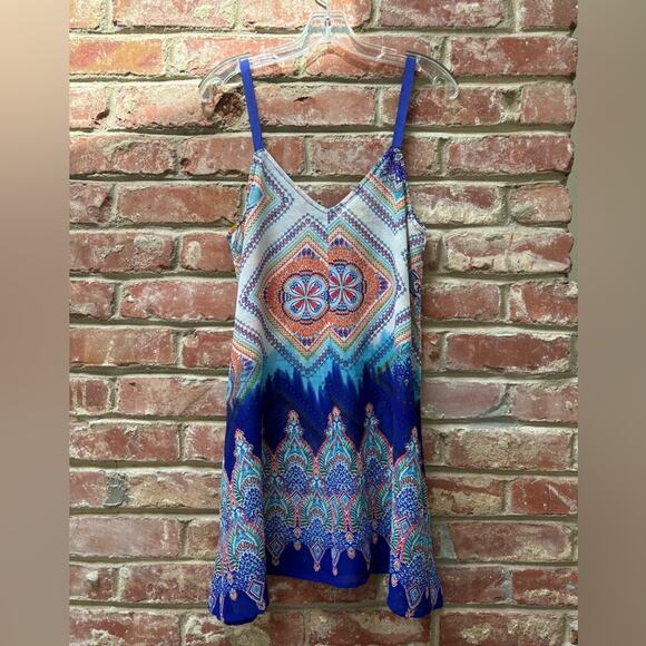 Pia Rossini Toulouse Beach Mini Dress Multi Women’s Size M/L - Picture 8 of 8